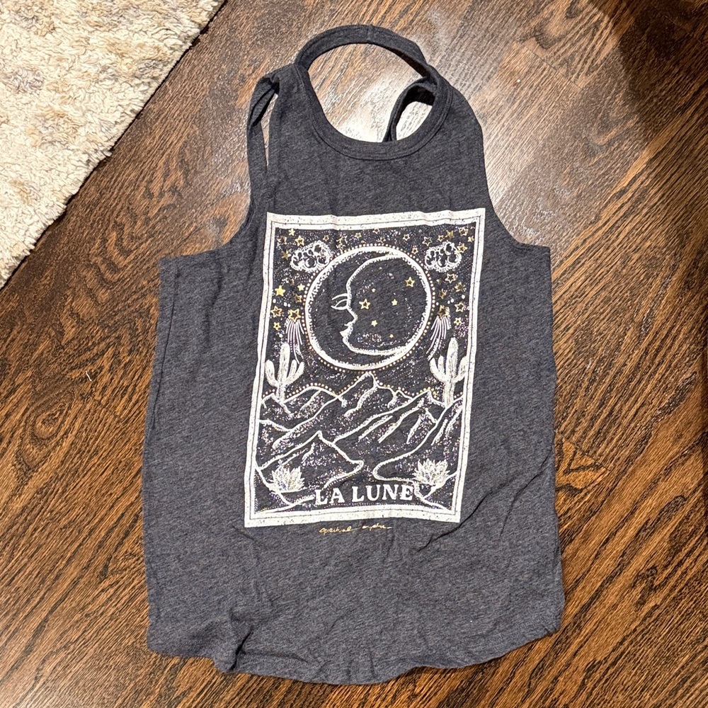Spiritual Gangster La Lune Movement Tank Deep V Back XS